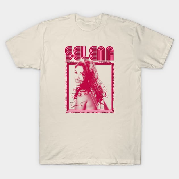 Selena Vintage Retro FanArt T-Shirt by Iip Ratmono